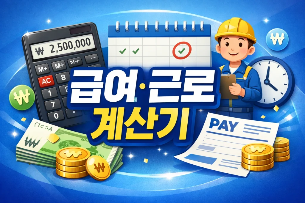 생활에 필요한 모든 계산기 6 급여·근로 계산기