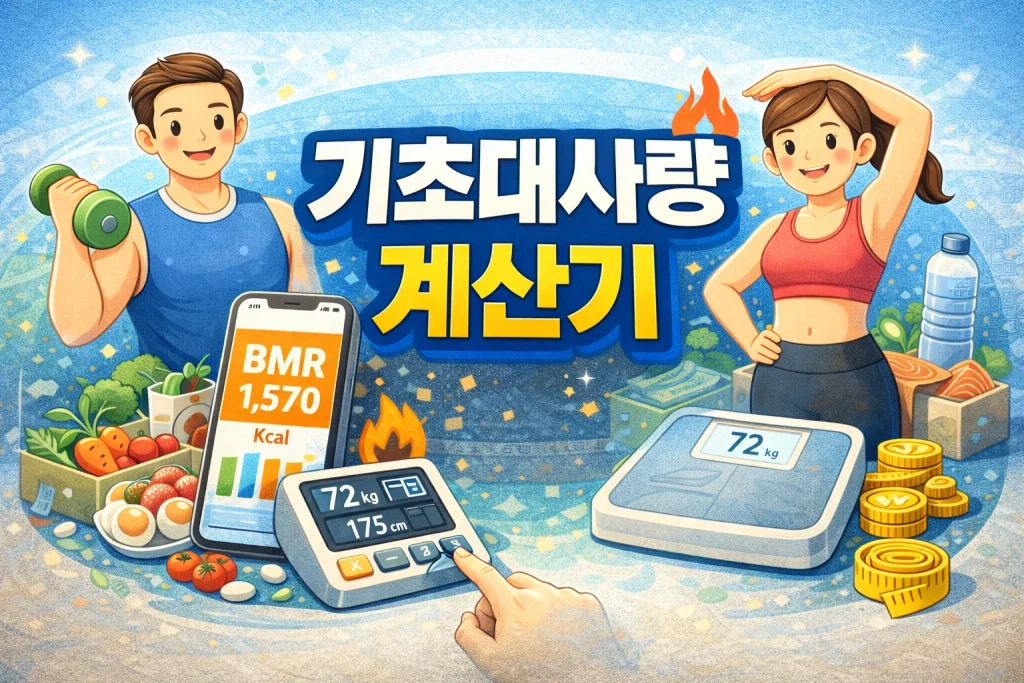 기초대사량 계산기 – BMR·TDEE·감량/증량 목표 칼로리까지 한 번에 2 기초대사량 계산기