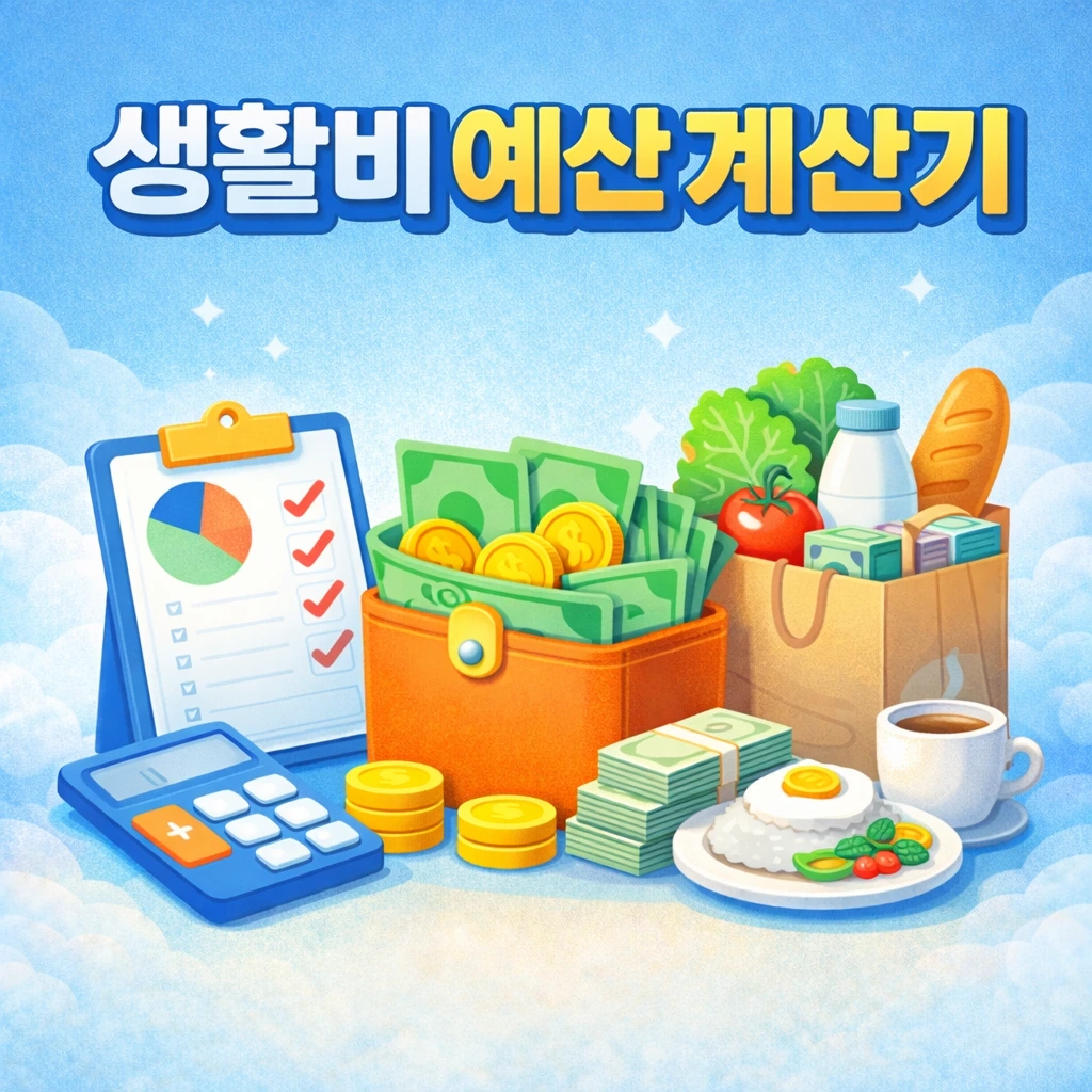 생활비 예산 계산기 (월 소득 기준 예산 배분) 2 생활비 예산 계산기