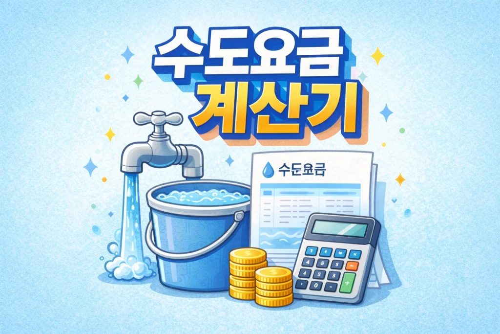 수도요금 계산기 – 우리 집 한 달 수도요금 바로 계산 2 수도요금 계산기