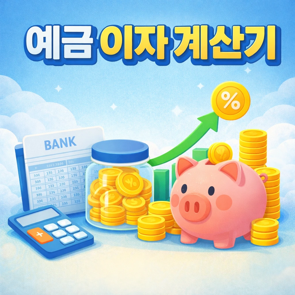 예금 이자 계산기 (세후 만기 수령액까지) 2 예금 이자 계산기