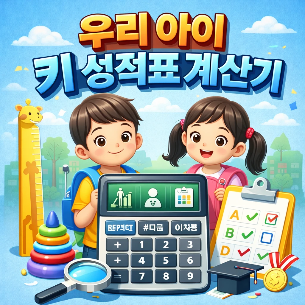 우리 아이 키 성적표 계산기 2 우리 아이 키 성적표 계산기
