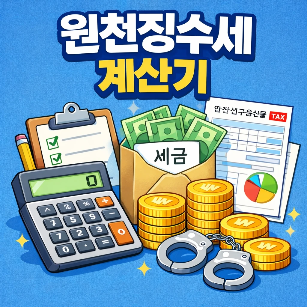 원천징수세 계산기 – 월급·연봉 기준 세금 한눈에 계산 2 원천징수세 계산기