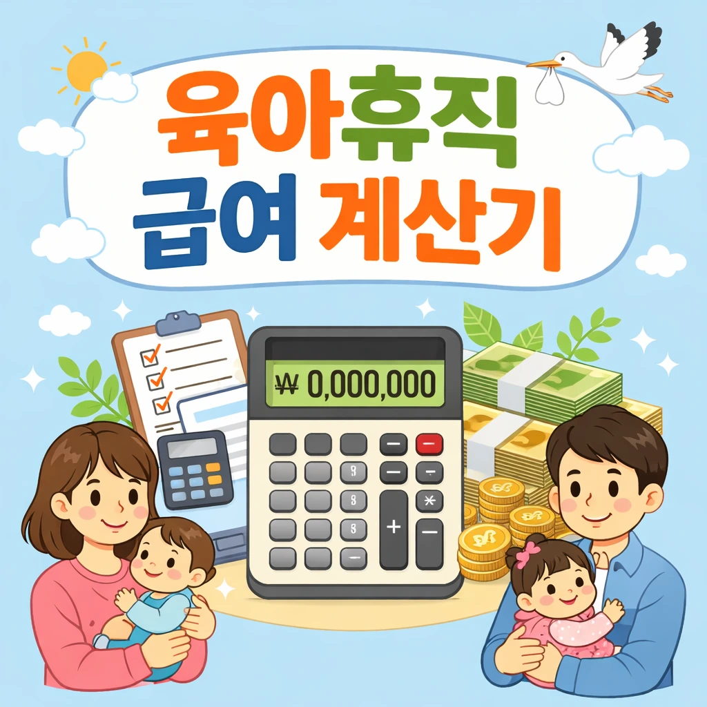 육아휴직 급여 계산기 1 육아휴직 급여 계산기