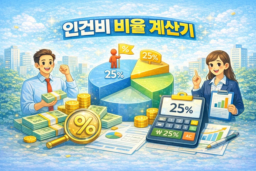 인건비 비율 계산기 – 매출 대비 인건비(급여·4대보험·수당) 한 번에 계산 1 인건비 비율 계산기