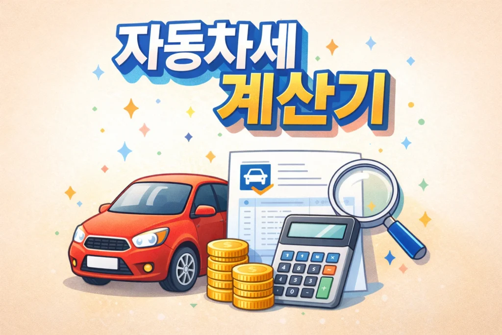 자동차세 계산기 – 배기량·연식 기준 연간 세금 확인 2 자동차세 계산기
