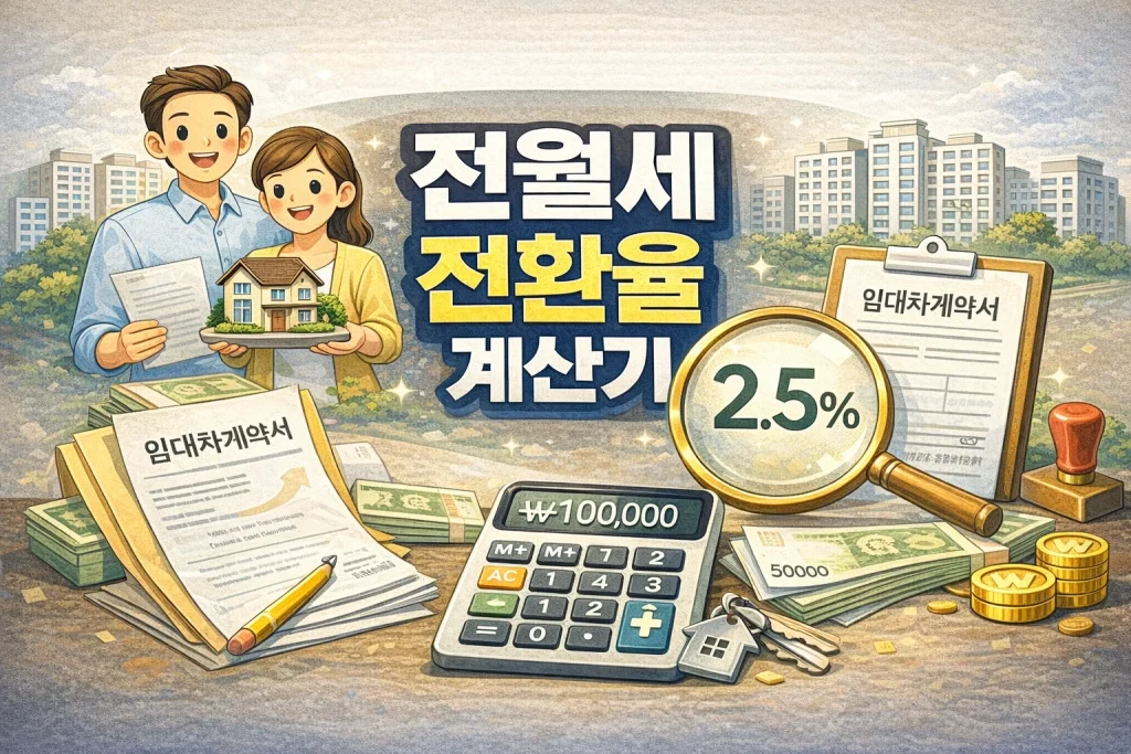 전월세 전환율 계산기 – 전세와 월세, 어느 쪽이 유리할까? 2 전월세 전환율 계산기