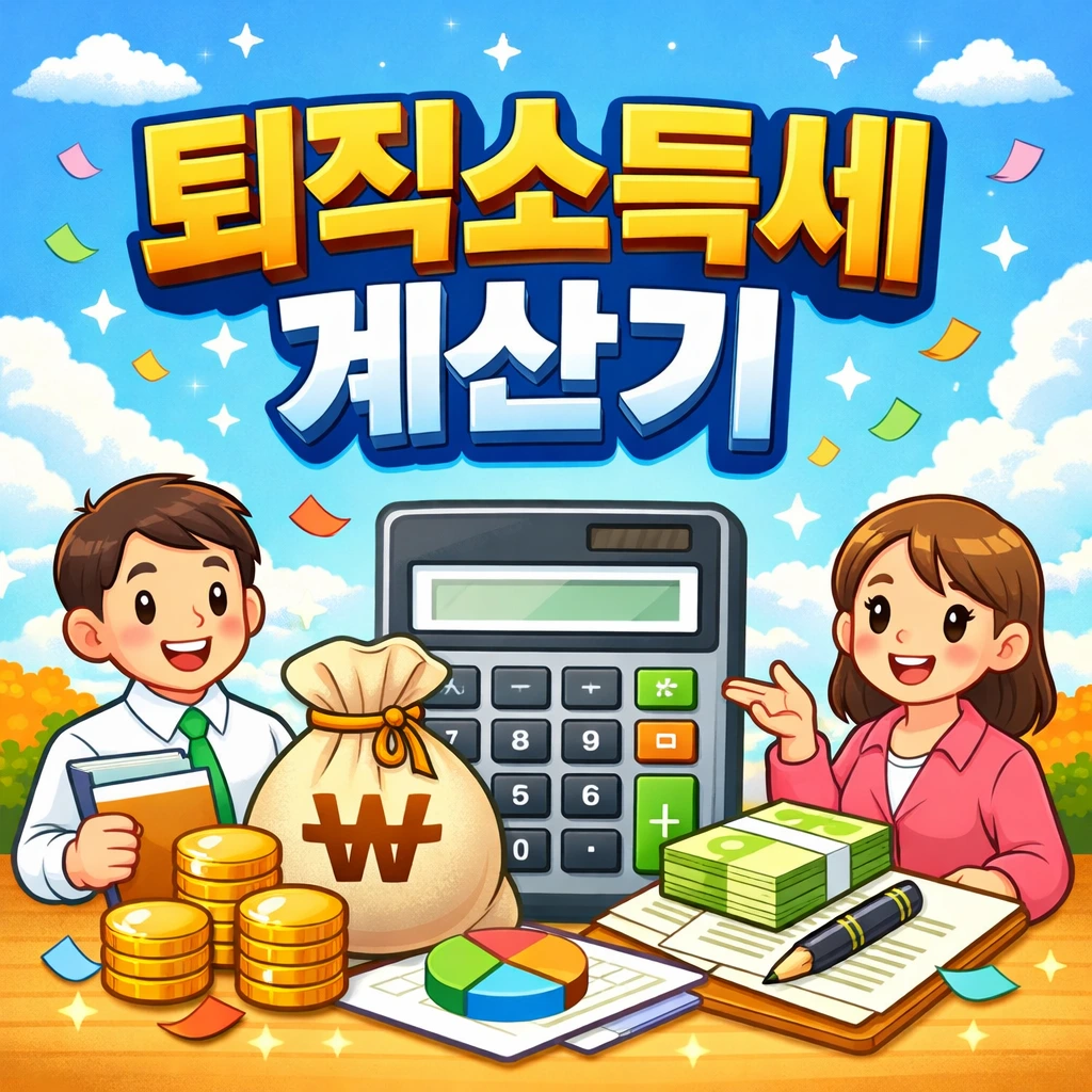 퇴직소득세 계산기 – 퇴직금 실수령액 한눈에 확인 2 퇴직소득세 계산기
