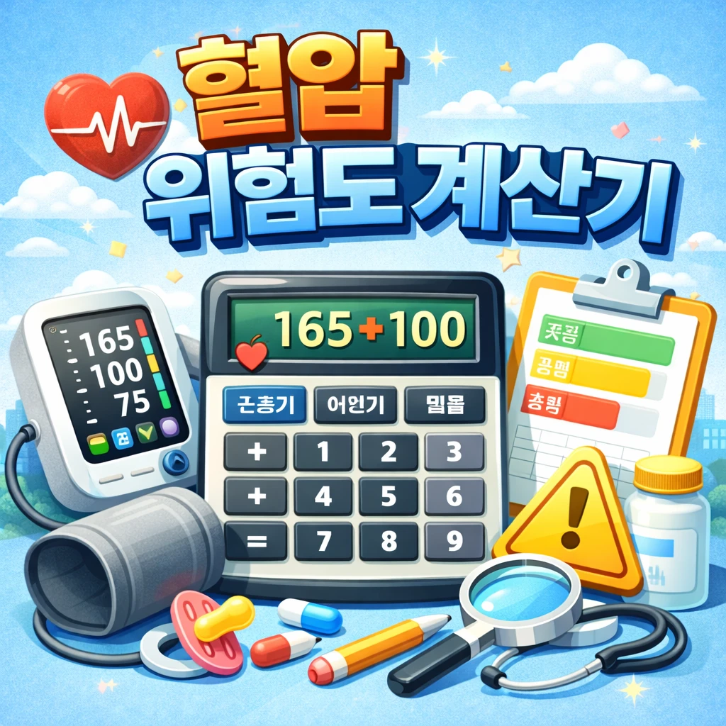 혈압 위험도 계산기 2 혈압 위험도 계산기