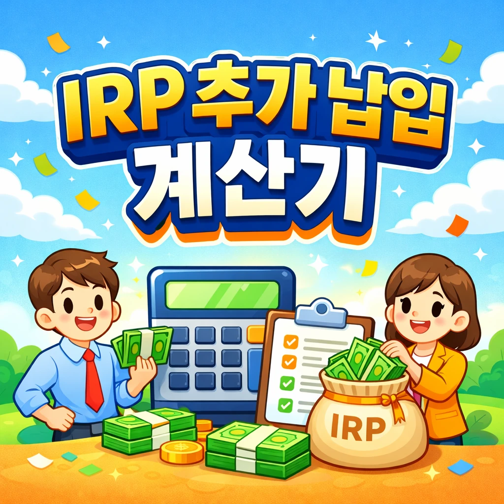 IRP 추가 납입 계산기 – 올해 한도까지 얼마나 더 넣어야 할까? 2 IRP 추가 납입 계산기