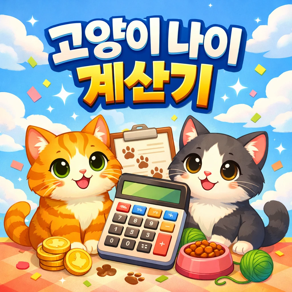 고양이 나이 계산기 – 사람 나이로 바로 환산 2 고양이 나이 계산기