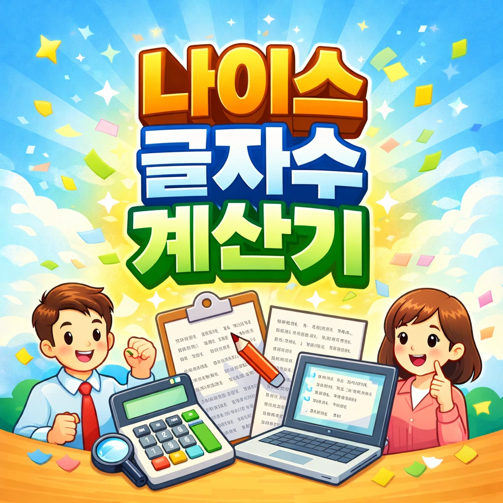 나이스(NEIS) 글자수 계산기: 공백 포함/제외 한 번에 확인 2 글자수 계산기