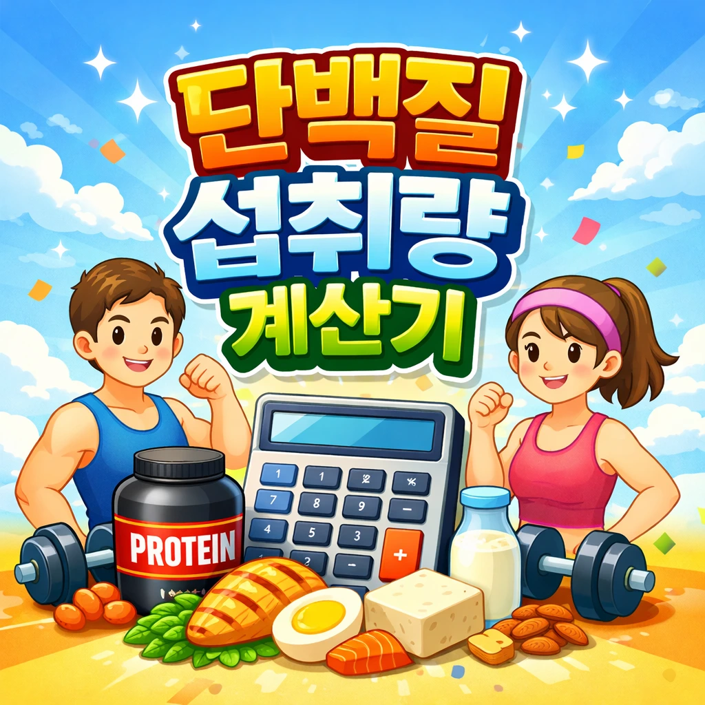 단백질 섭취량 계산기 2 단백질 섭취량 계산기