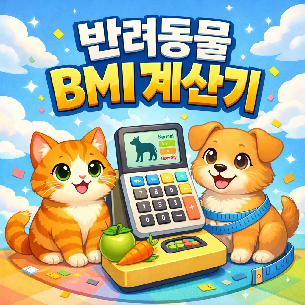 반려동물 BMI 계산기 – 고양이·강아지 체형 지수 무료로 바로 계산 2 반려동물 BMI 계산기
