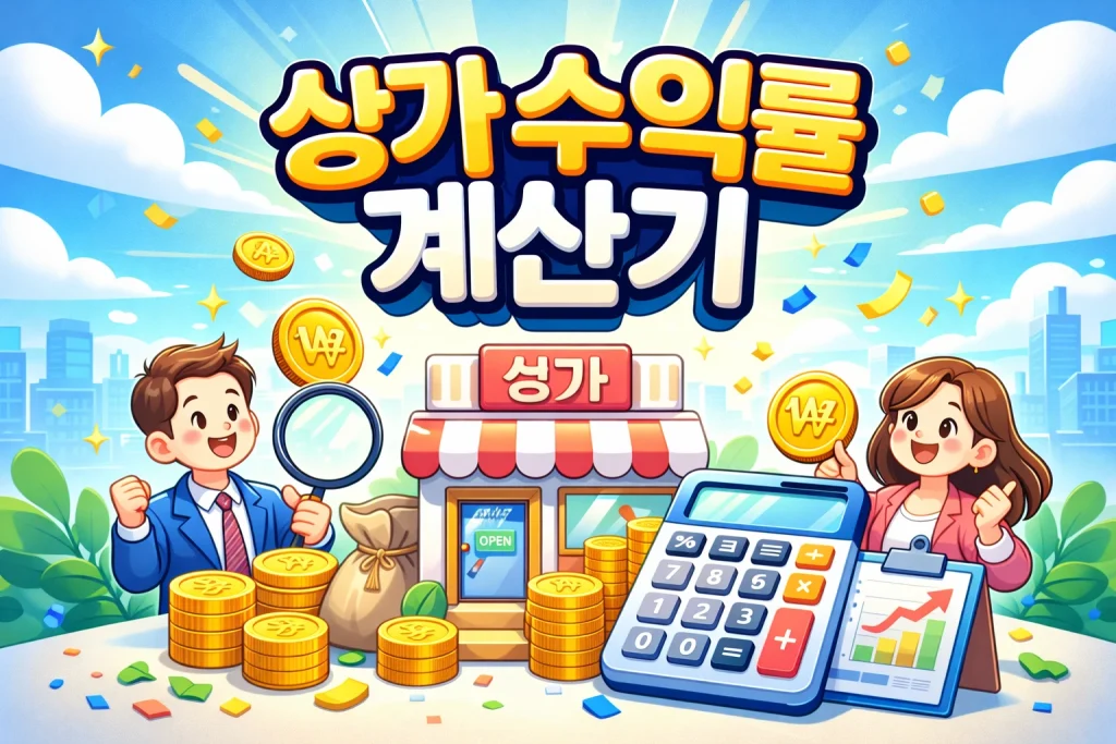 상가 수익률 계산기: 총수익률·캡레이트·현금수익률을 한 번에 2 상가 수익률 계산기