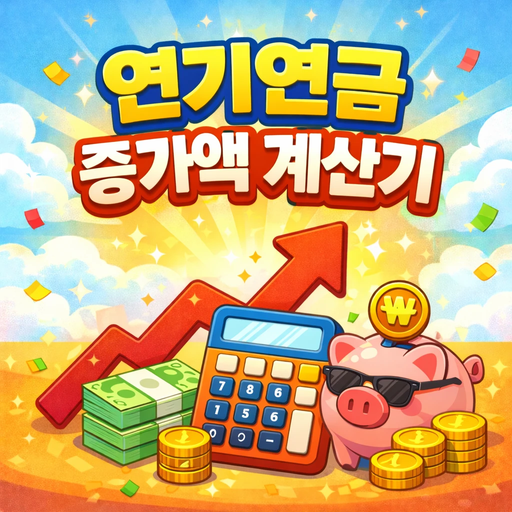 연기연금 증가액 계산기 2 연기연금 증가액 계산기