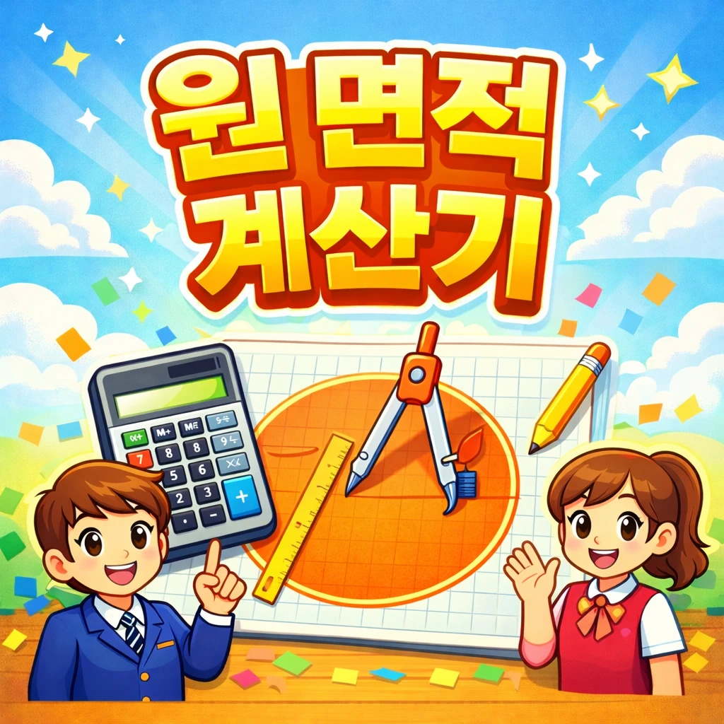 원 면적 계산기 – 반지름/지름으로 면적(㎡) 무료·간편 계산 2 원 면적 계산기