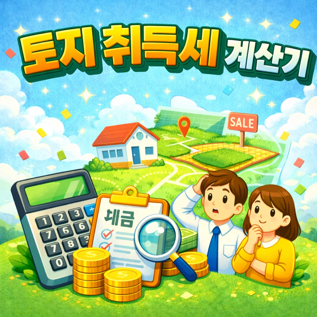 토지 취득세 계산기 – 토지 매매·증여·상속 세금(추정)을 바로 계산 2 토지 취득세 계산기